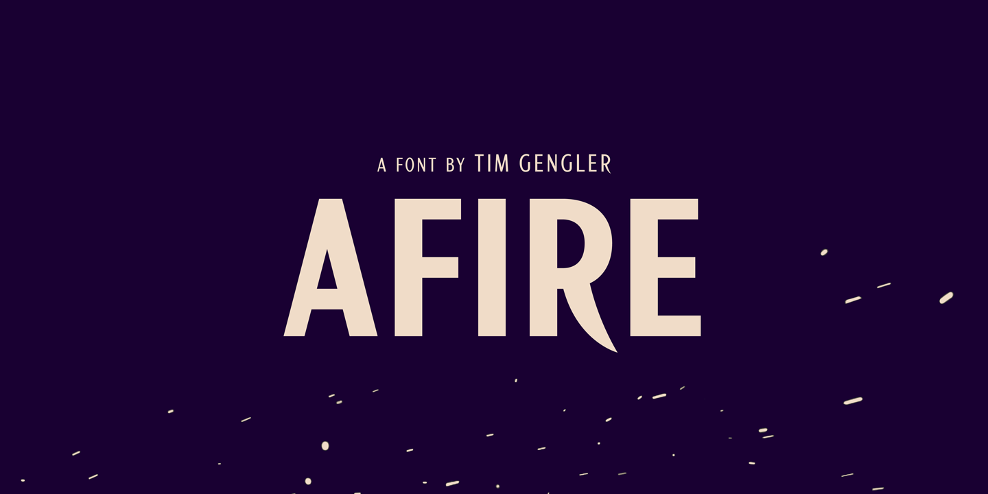 Beispiel einer Afire SemiBold-Schriftart